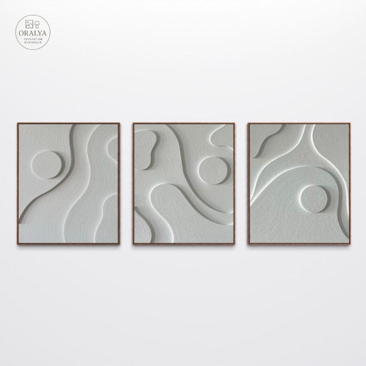 Pack 3 Tableaux Abstrait 3D