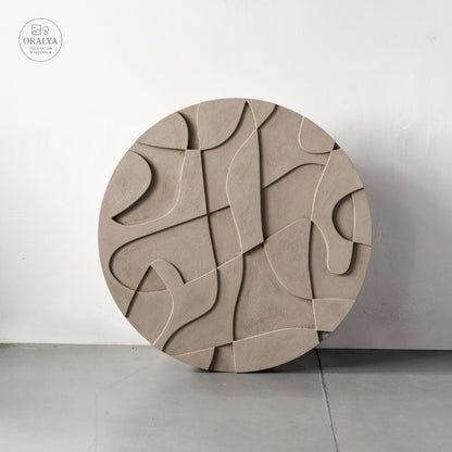 Abstrait rond en bois