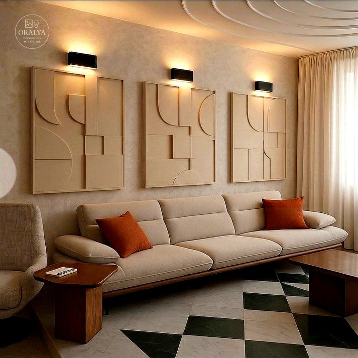 Pack 3 Tableaux Abstrait 3D