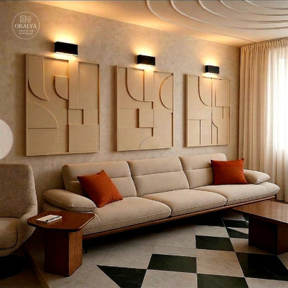 Pack 3 Tableaux Abstrait 3D